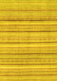 Abstract Yellow Modern Rug, abs2451yw