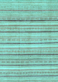 Abstract Light Blue Modern Rug, abs2451lblu