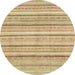 Round Abstract Bronze Brown Modern Rug, abs2451