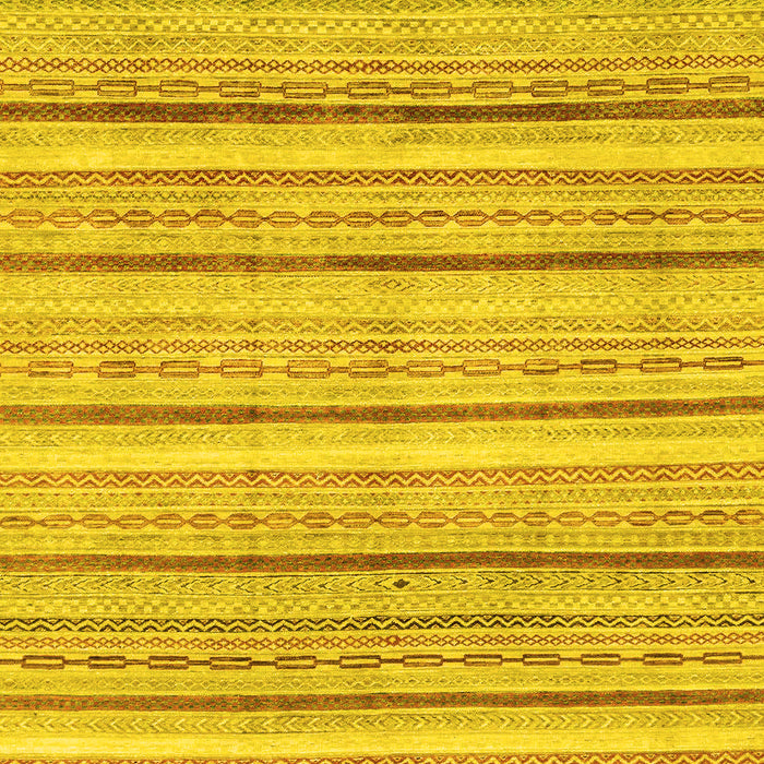 Machine Washable Abstract Yellow Modern Rug, wshabs2451yw