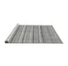 Sideview of Machine Washable Abstract Gray Modern Rug, wshabs2451gry