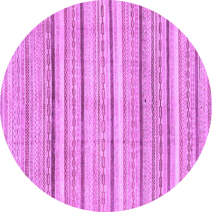 Round Abstract Purple Modern Rug, abs2451pur