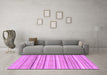 Machine Washable Abstract Purple Modern Area Rugs in a Living Room, wshabs2451pur