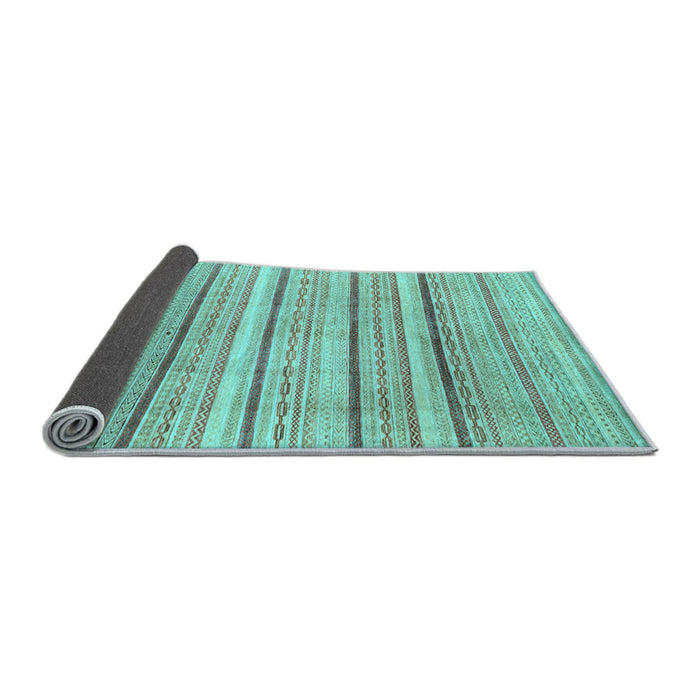 Sideview of Abstract Light Blue Modern Rug, abs2451lblu