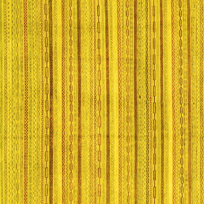 Square Abstract Yellow Modern Rug, abs2451yw
