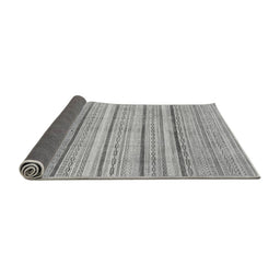 Sideview of Abstract Gray Modern Rug, abs2451gry
