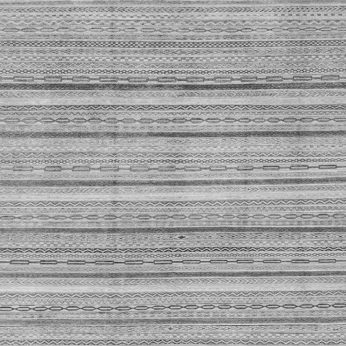 Square Machine Washable Abstract Gray Modern Rug, wshabs2451gry