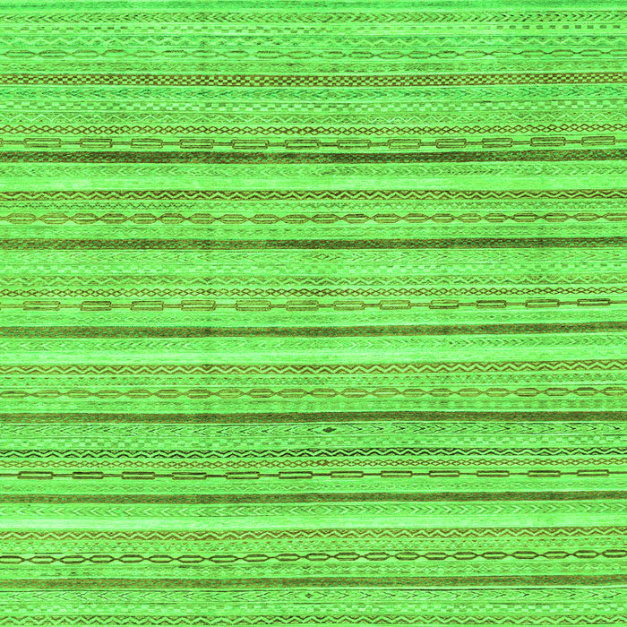 Square Abstract Green Modern Rug, abs2451grn