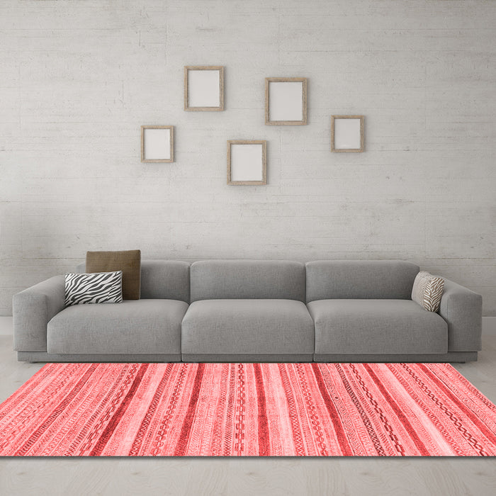 Modern Red Washable Rugs