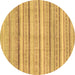 Round Abstract Brown Modern Rug, abs2451brn