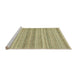 Sideview of Machine Washable Abstract Brass Green Rug, wshabs2452