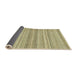 Sideview of Abstract Copper Green Modern Rug, abs2452