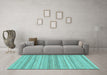 Machine Washable Abstract Light Blue Modern Rug in a Living Room, wshabs2452lblu