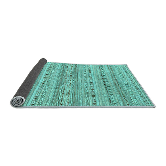Sideview of Abstract Light Blue Modern Rug, abs2452lblu