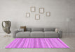 Machine Washable Abstract Purple Modern Area Rugs in a Living Room, wshabs2452pur