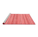 Modern Red Washable Rugs