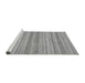 Sideview of Machine Washable Abstract Gray Modern Rug, wshabs2452gry