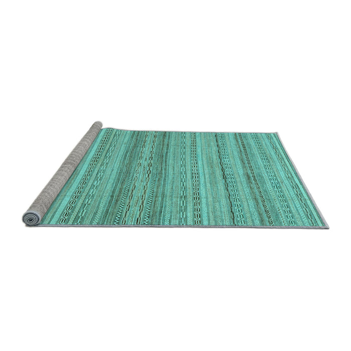 Sideview of Machine Washable Abstract Light Blue Modern Rug, wshabs2452lblu