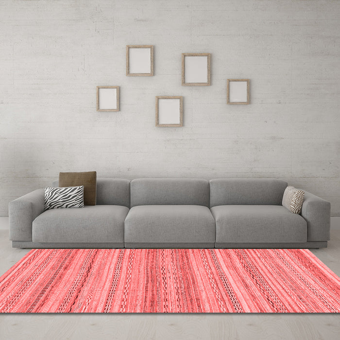 Modern Red Washable Rugs