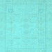 Square Abstract Light Blue Modern Rug, abs2453lblu