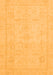 Machine Washable Abstract Orange Modern Area Rugs, wshabs2453org