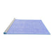 Sideview of Machine Washable Abstract Blue Modern Rug, wshabs2453blu