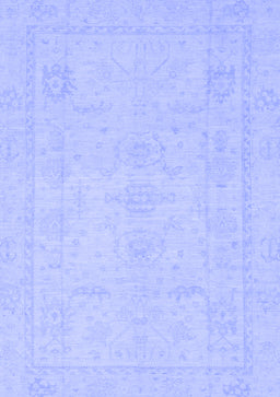 Abstract Blue Modern Rug, abs2453blu