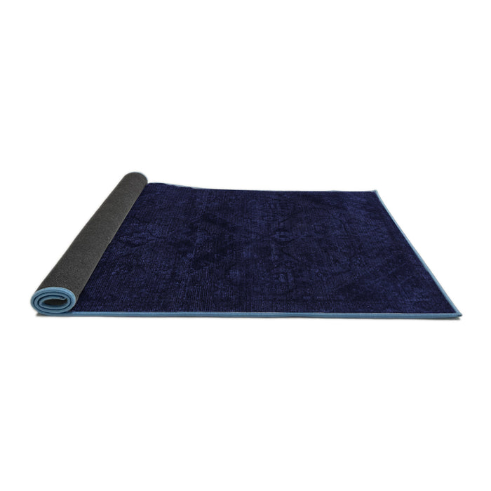 Sideview of Persian Blue Bohemian Rug, abs2454blu
