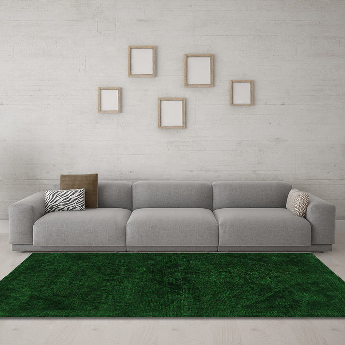 Machine Washable Persian Green Bohemian Area Rugs in a Living Room,, wshabs2454grn