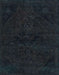 Machine Washable Abstract Dark Slate Gray Green Rug, wshabs2454