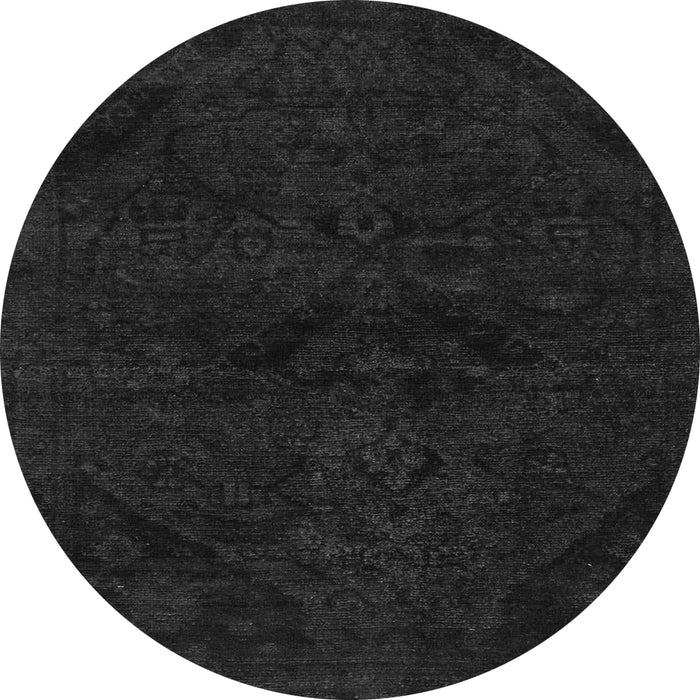 Round Persian Gray Bohemian Rug, abs2454gry