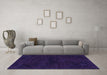 Machine Washable Persian Purple Bohemian Area Rugs in a Living Room, wshabs2454pur