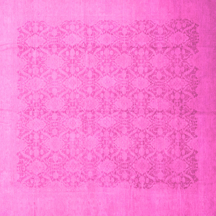 Square Oriental Pink Traditional Rug, abs2455pnk