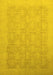 Machine Washable Oriental Yellow Traditional Rug, wshabs2455yw