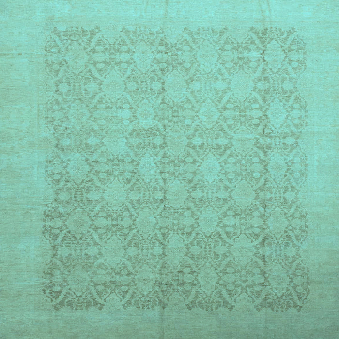 Square Oriental Light Blue Traditional Rug, abs2455lblu