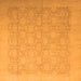 Square Oriental Orange Traditional Rug, abs2455org