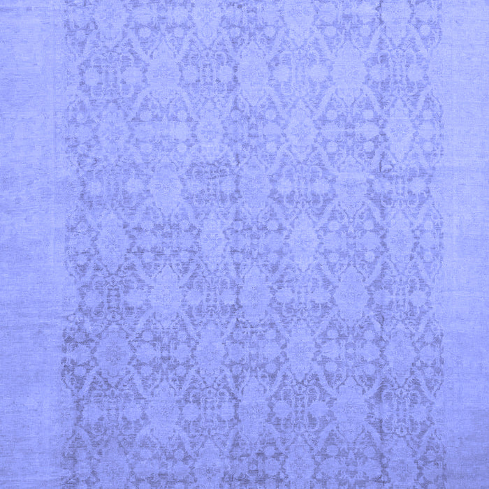 Machine Washable Oriental Blue Traditional Rug, wshabs2455blu