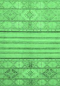 Abstract Emerald Green Modern Rug, abs2456emgrn