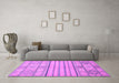 Machine Washable Abstract Purple Modern Area Rugs in a Living Room, wshabs2456pur