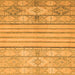 Square Abstract Orange Modern Rug, abs2456org