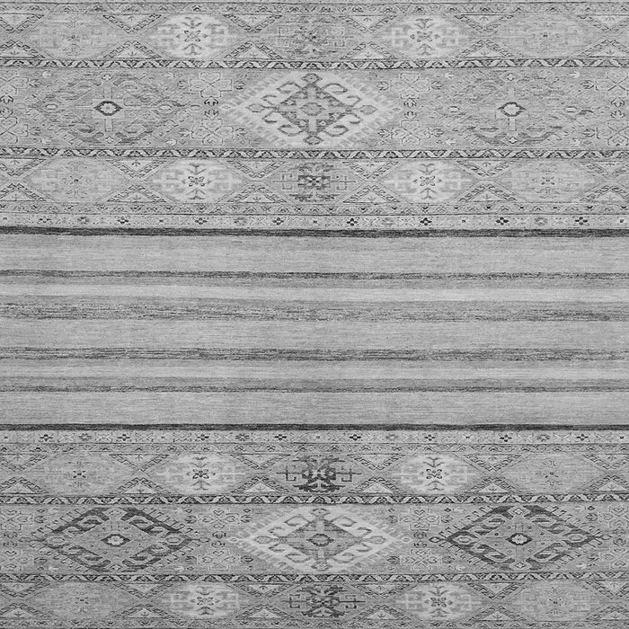 Square Abstract Gray Modern Rug, abs2456gry