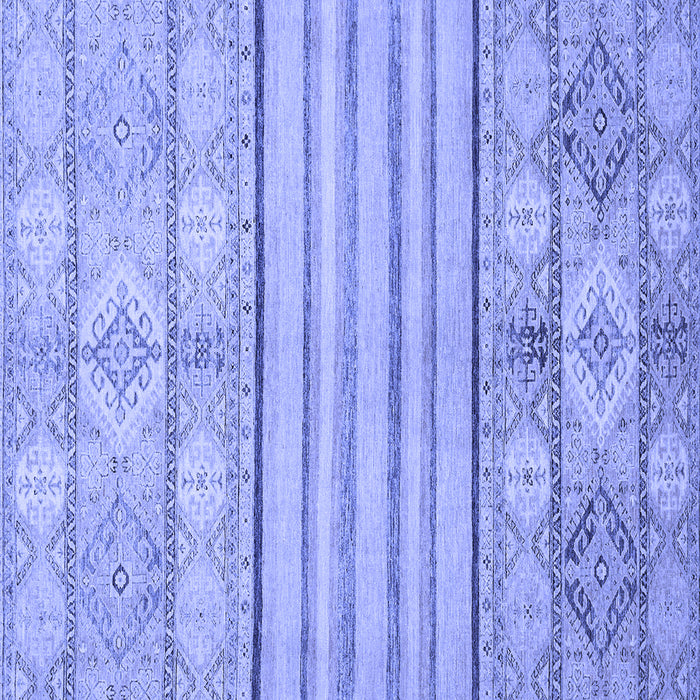 Square Abstract Blue Modern Rug, abs2456blu