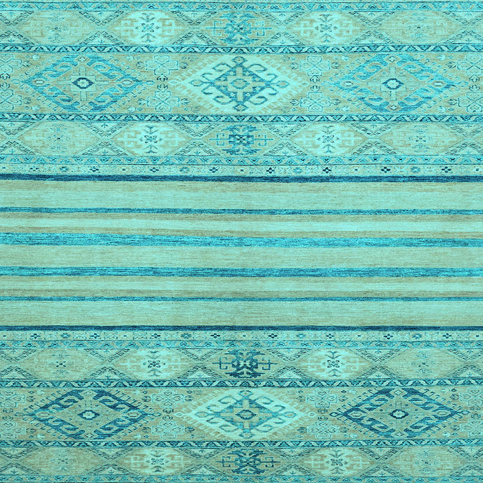 Square Abstract Light Blue Modern Rug, abs2456lblu