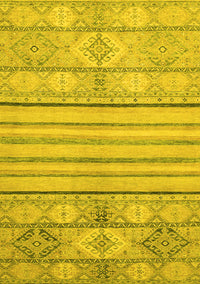 Abstract Yellow Modern Rug, abs2456yw