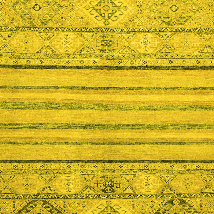 Machine Washable Abstract Yellow Modern Rug, wshabs2456yw