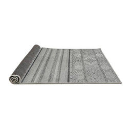 Sideview of Abstract Gray Modern Rug, abs2456gry