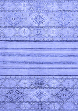 Abstract Blue Modern Rug, abs2456blu