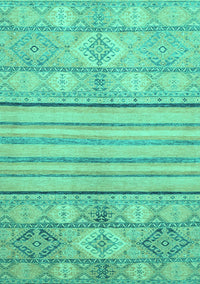 Abstract Turquoise Modern Rug, abs2456turq