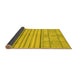 Sideview of Abstract Yellow Modern Rug, abs2456yw