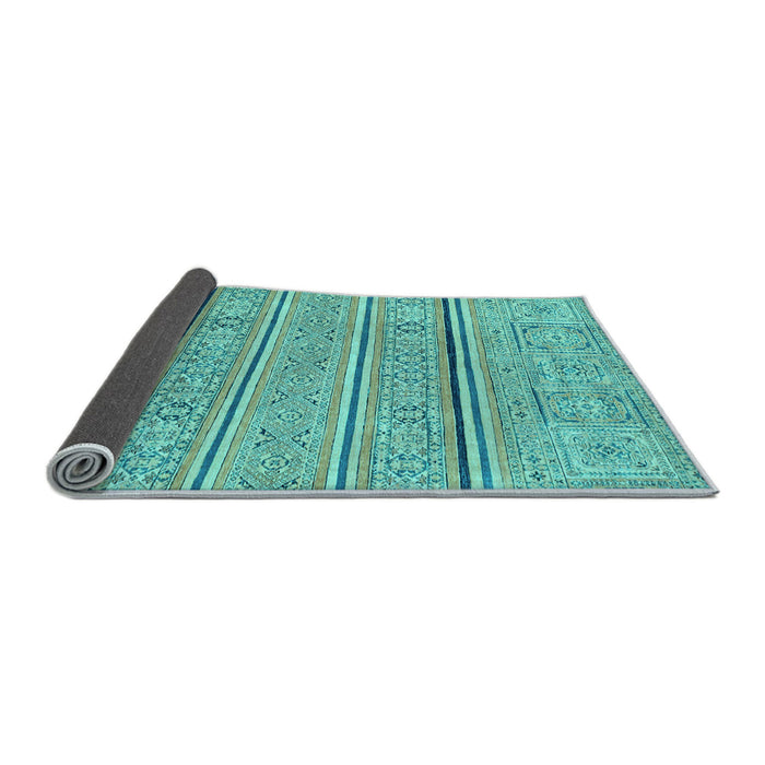 Sideview of Abstract Light Blue Modern Rug, abs2457lblu